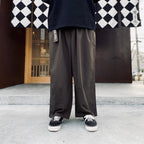 TRO BAGGY SLACKS #Charcoal [SU26-B09]