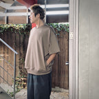 TECH SWEAT CREW S/S #BEIGE [BE-51025]