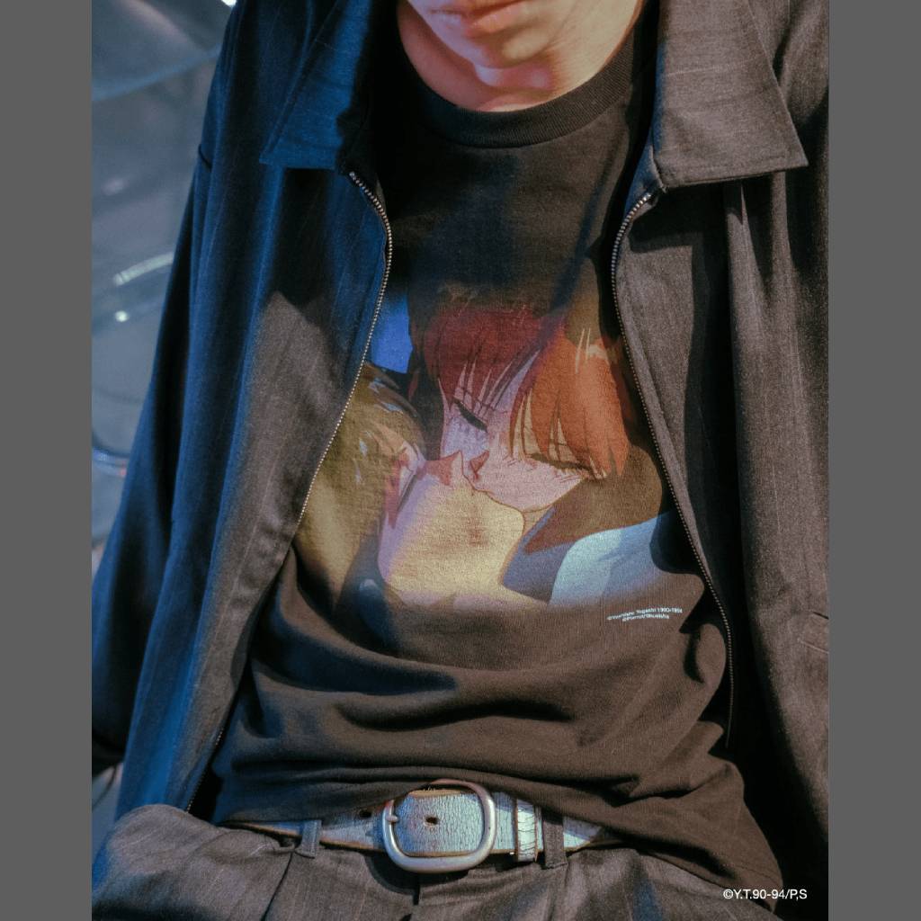 幽遊白書 | 「KISS」 LS TEE #BLACK [26SS-FSx幽遊白書-03 / FS2009