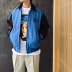 LEATHER VARSITY JACKET ( TYPE-1 ) #BLUE [26SS-WMO-BL05]
