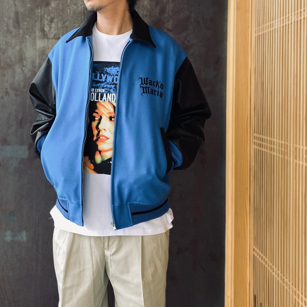 LEATHER VARSITY JACKET ( TYPE-1 ) #BLUE [26SS-WMO-BL05]