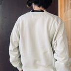 DIAGONAL RAISED FLEECE CREWNECK LENS SWEATSHIRT #SILVER BIRCH 120 [21CMSS713A-005086W-26FWP]