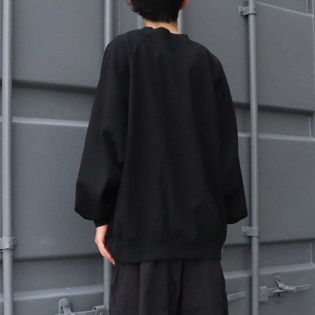 WAFFLE CREW KNIT #Black [SS26-SW03]