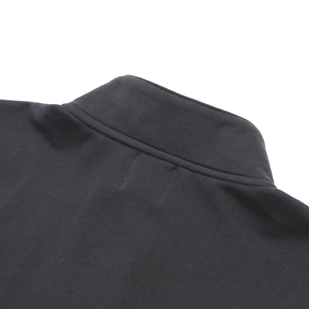 BIO WASHED EASY HALF ZIP SWEAT SHIRTS #ASH CHARCOAL [HOD25AWSWEHZSS]