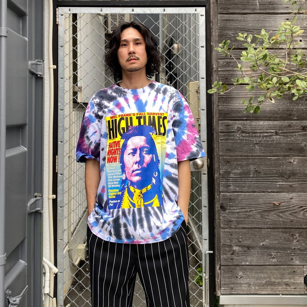 HIGHTIMES | TIE DYE CREW NECK T-SHIRT -TYPE 3- #ONE [HIGHTIMES-WM