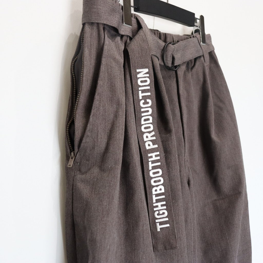 HERRINGBONE BALLOON PANTS #Charcoal [SS25-B06]