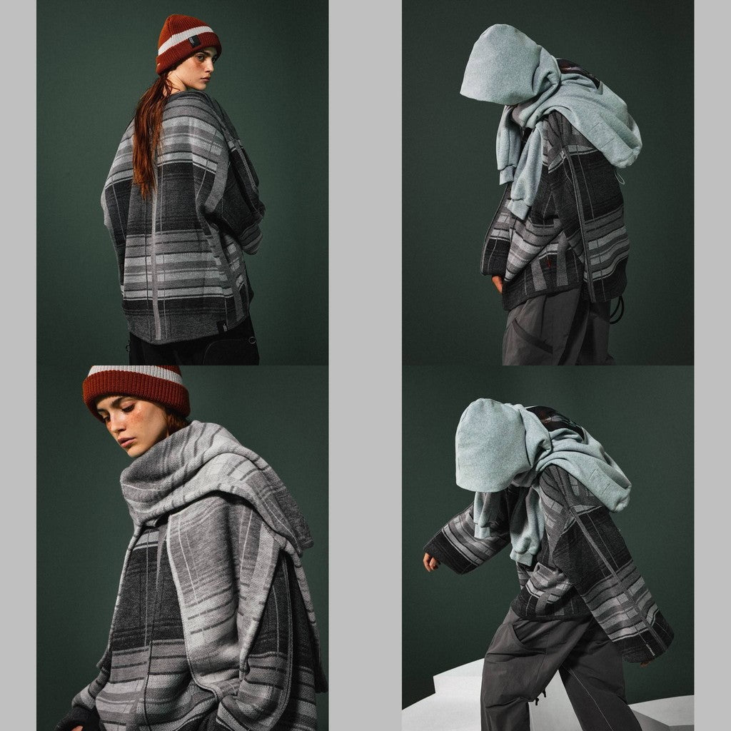 "8SE-01K" MEGA 型格紋針織毛衣 #MIX [GOOPI-24AW-NOV-03]