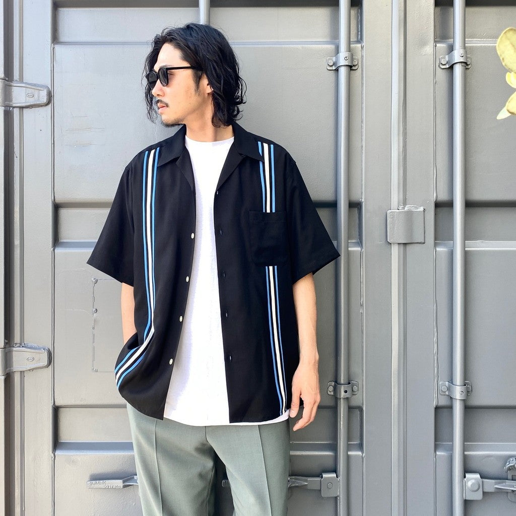 開關襯衫短袖 - 型號 1- #黑色 [24SS-WMS-OC13]