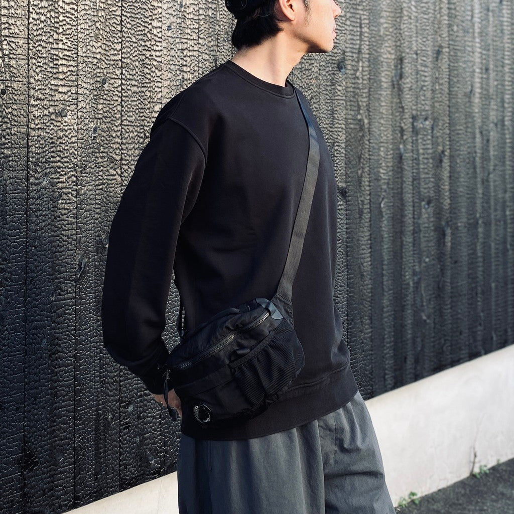 NYLON B LENS WAISTBAG #BLACK 999 [20CMAC043A-005269G]