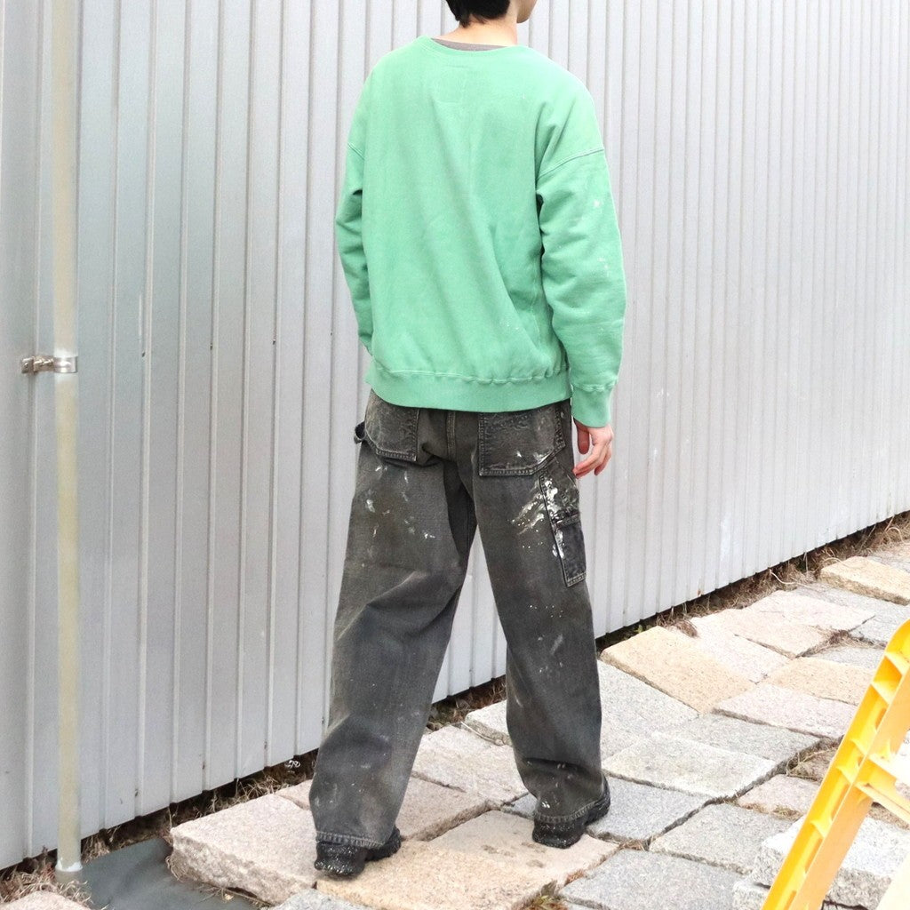 DISTRESSED SWEATSHIRT AGED #GREEN [BW261-DSS]