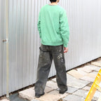 DISTRESSED SWEATSHIRT AGED #GREEN [BW261-DSS]