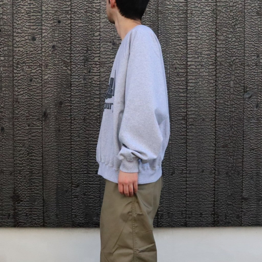 Skyscrapers Sweatshirts #Top Grey [SD26F-CT05]