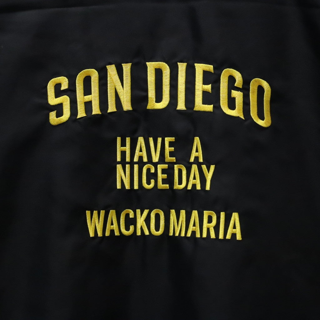 MLB | SD | REVERSIBLE VARSITY JACKET ( TYPE-3 ) #BLACK-BEIGE [MLB-WM-BL03]