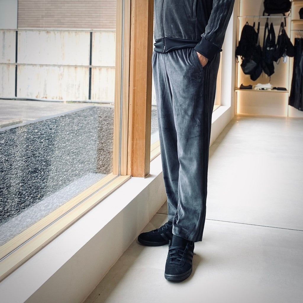 VELOUR SST PANT #ブラック [JW8377]