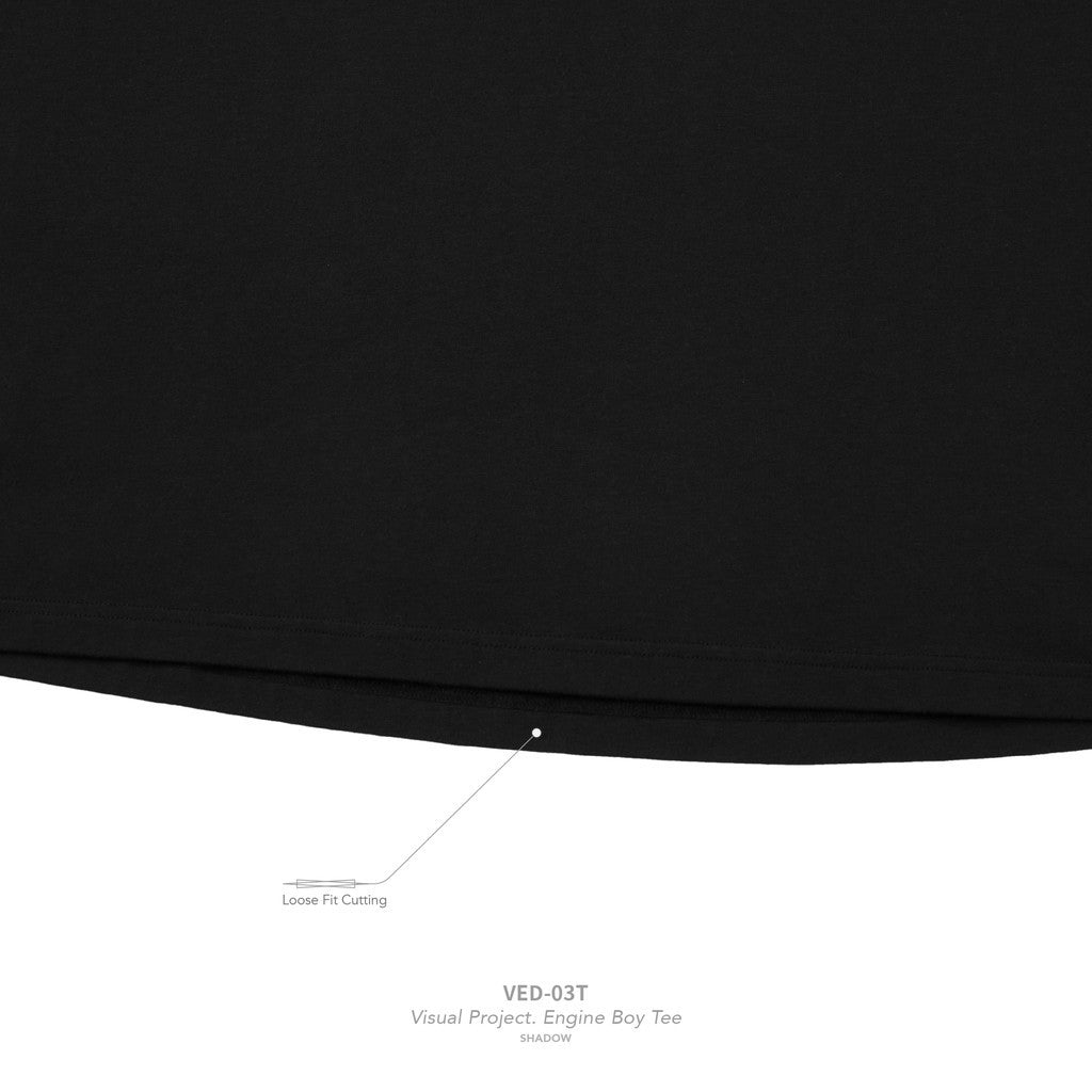 “VED-03T”視覺項目。引擎男孩T卹 #SHADOW [GOOPI-25SS-APR-04]