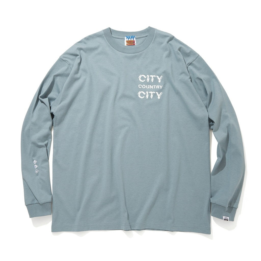 Cotton L/s T-shirt_City Country City #DEEP BLUE [CCC-241T004]