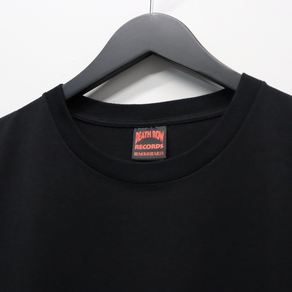 DEATH ROW RECORDS | WASHED HEAVY WEIGHT CREW NECK T-SHIRT #BLACK [DEATHROW-WM-WT02]