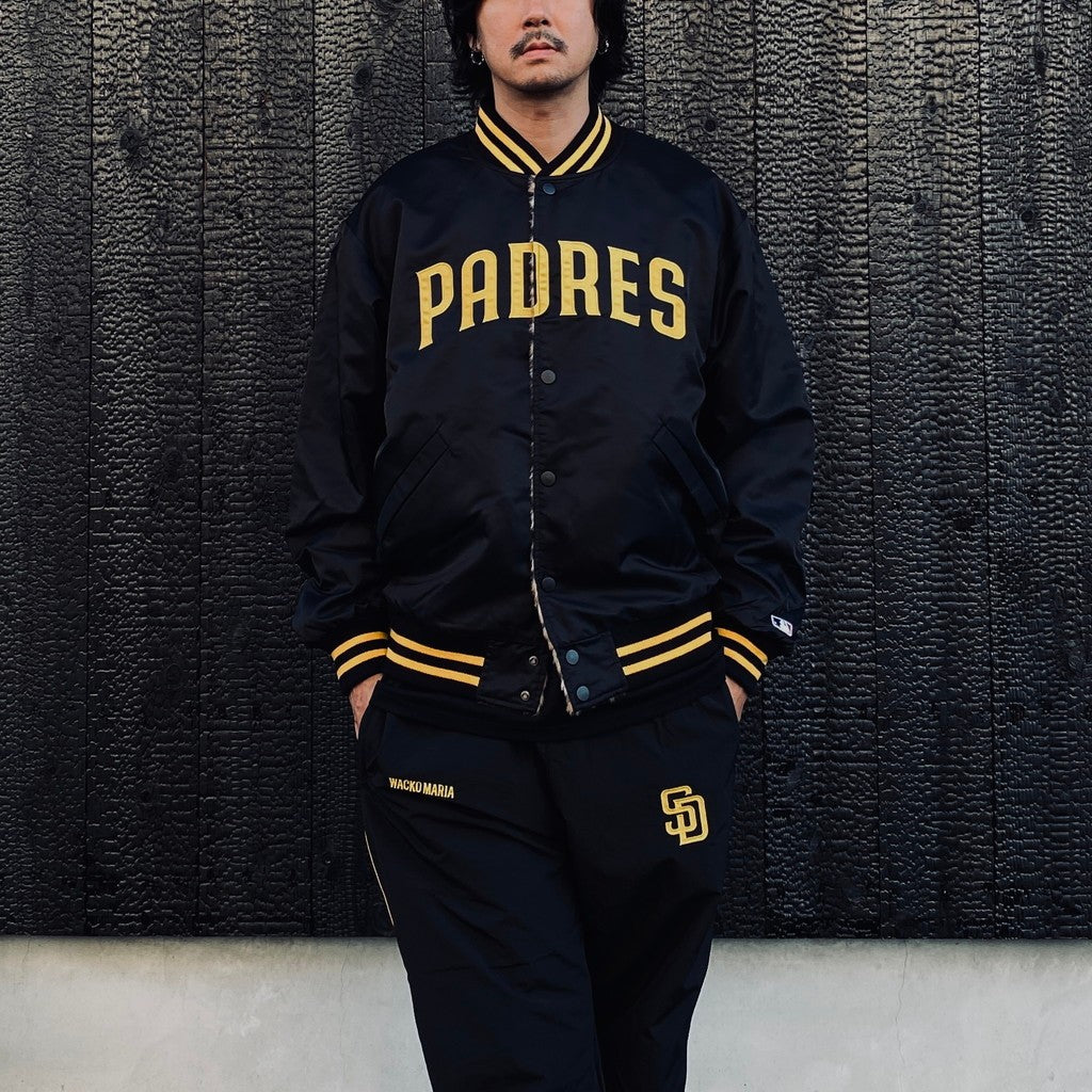MLB | SD | REVERSIBLE VARSITY JACKET ( TYPE-3 ) #BLACK-BEIGE [MLB-WM-BL03]