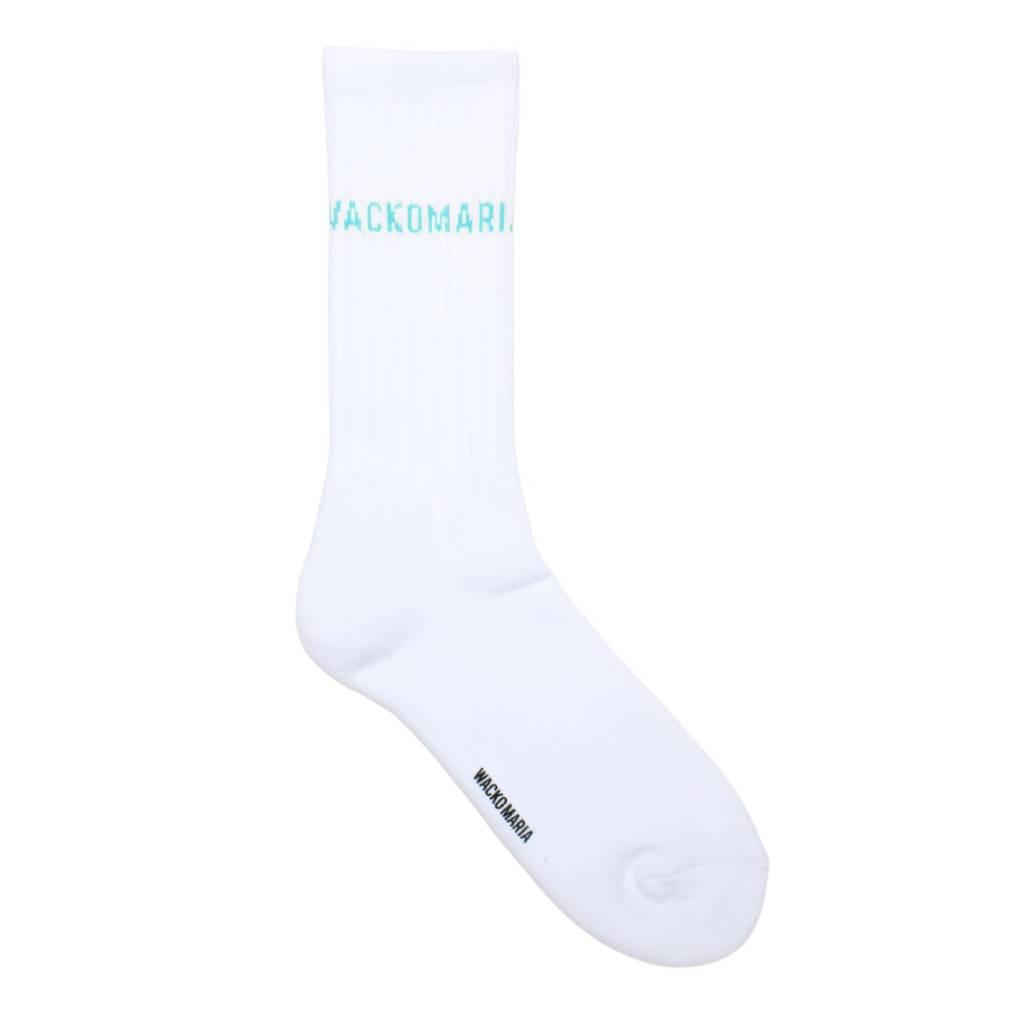 SKATER SOCKS ( TYPE-3 ) #WHITE-GREEN [26SS-WMA-SO03]
