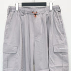 SEERSUCKER CARGO BALLOON PANTS #Grey [SU25-B06]