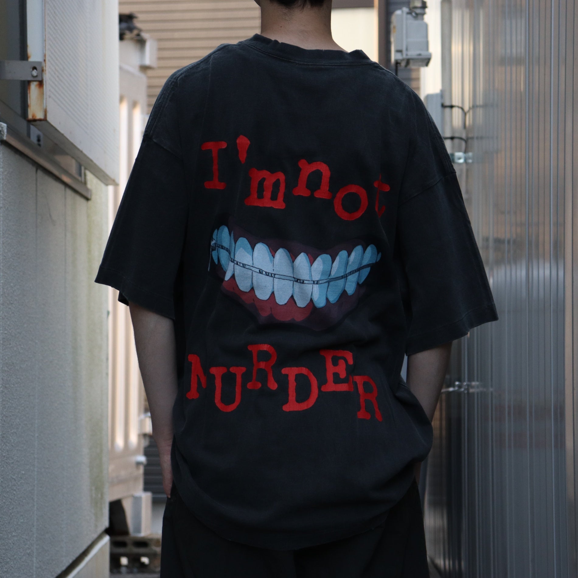 東京喰種 | 短袖T卹（金木研面具）#黑色 [TTGM25SM001]