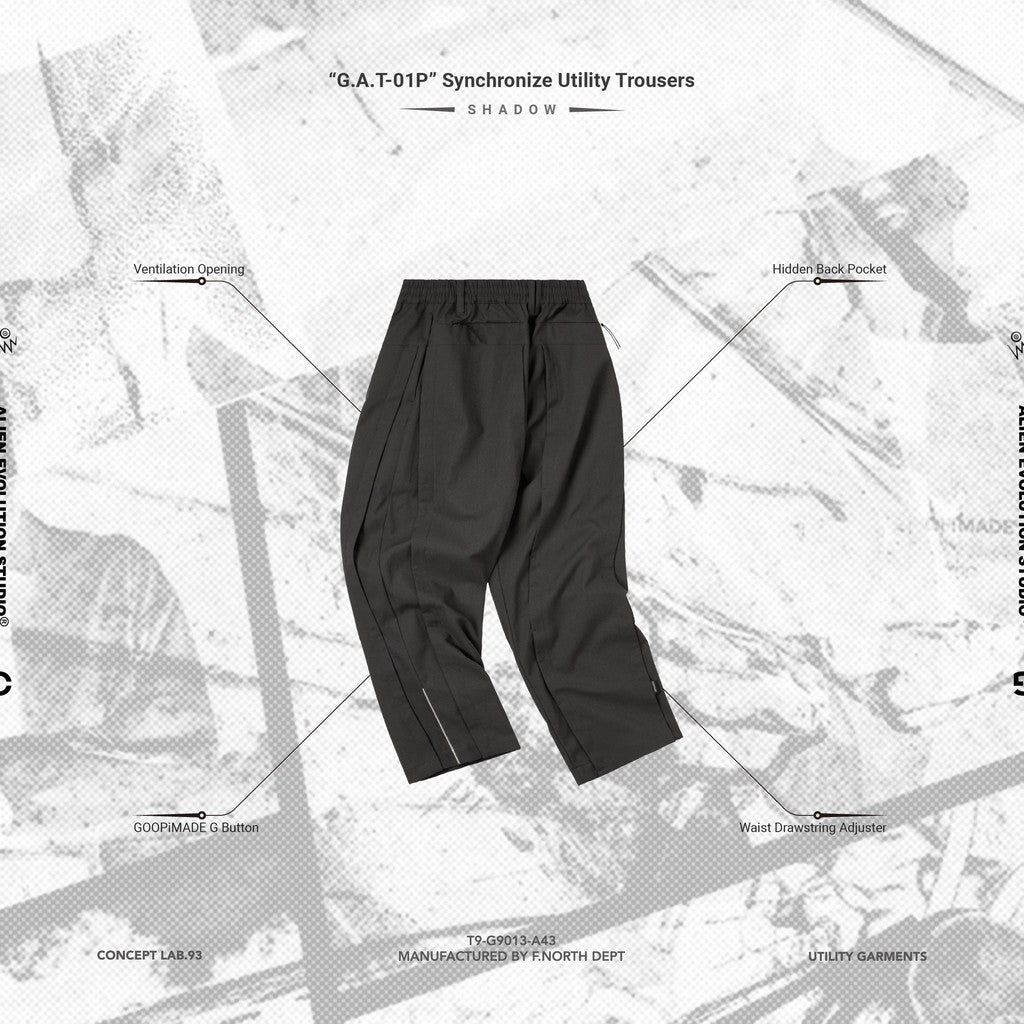 AES | 「G.A.T-01P」 Synchronize Utility Trousers #SHADOW [GOOPI-24AW-SEP-04]