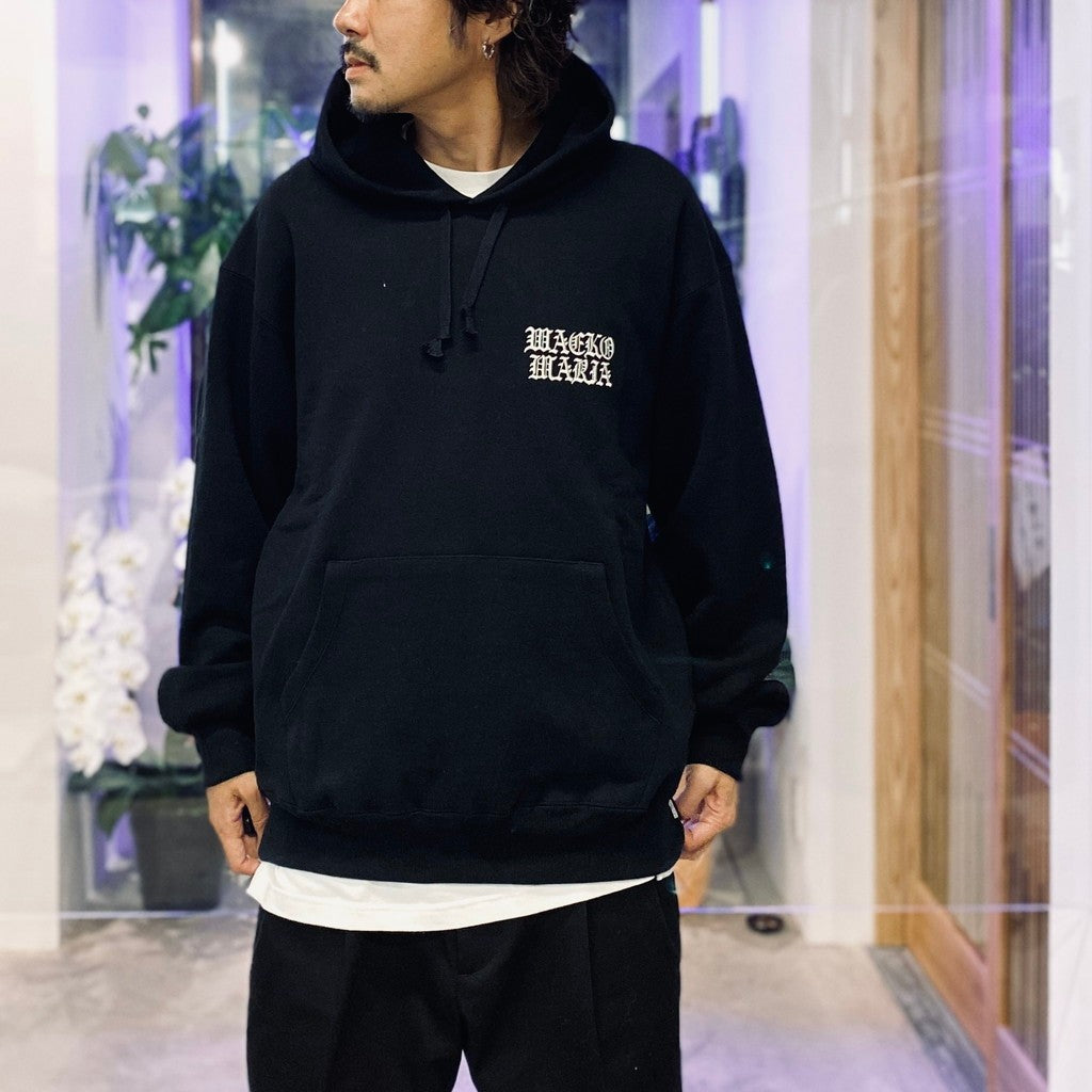 HEAVY WEIGHT PULLOVER HOODED SWEAT SHIRT ( TYPE-2 ) #BLACK [25FW