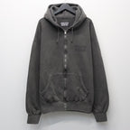 WASHED MIDDLE WEIGHT FULL ZIP HOODED SWEAT SHIRT #GRAY [26SS-WMC-SS04]