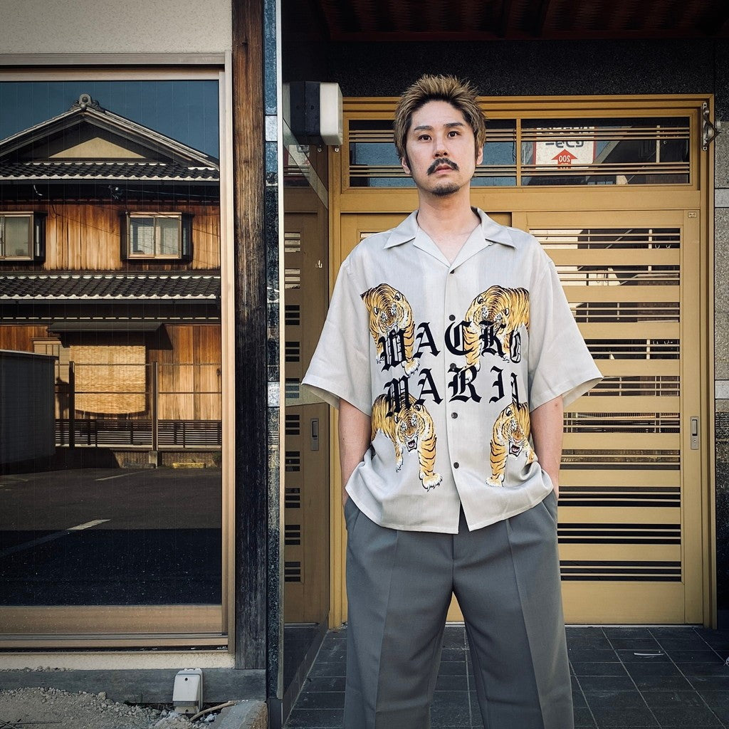 HAWAIIAN SHIRT S/S ( TYPE-7 ) #BEIGE [25SS-WMS-HI07]