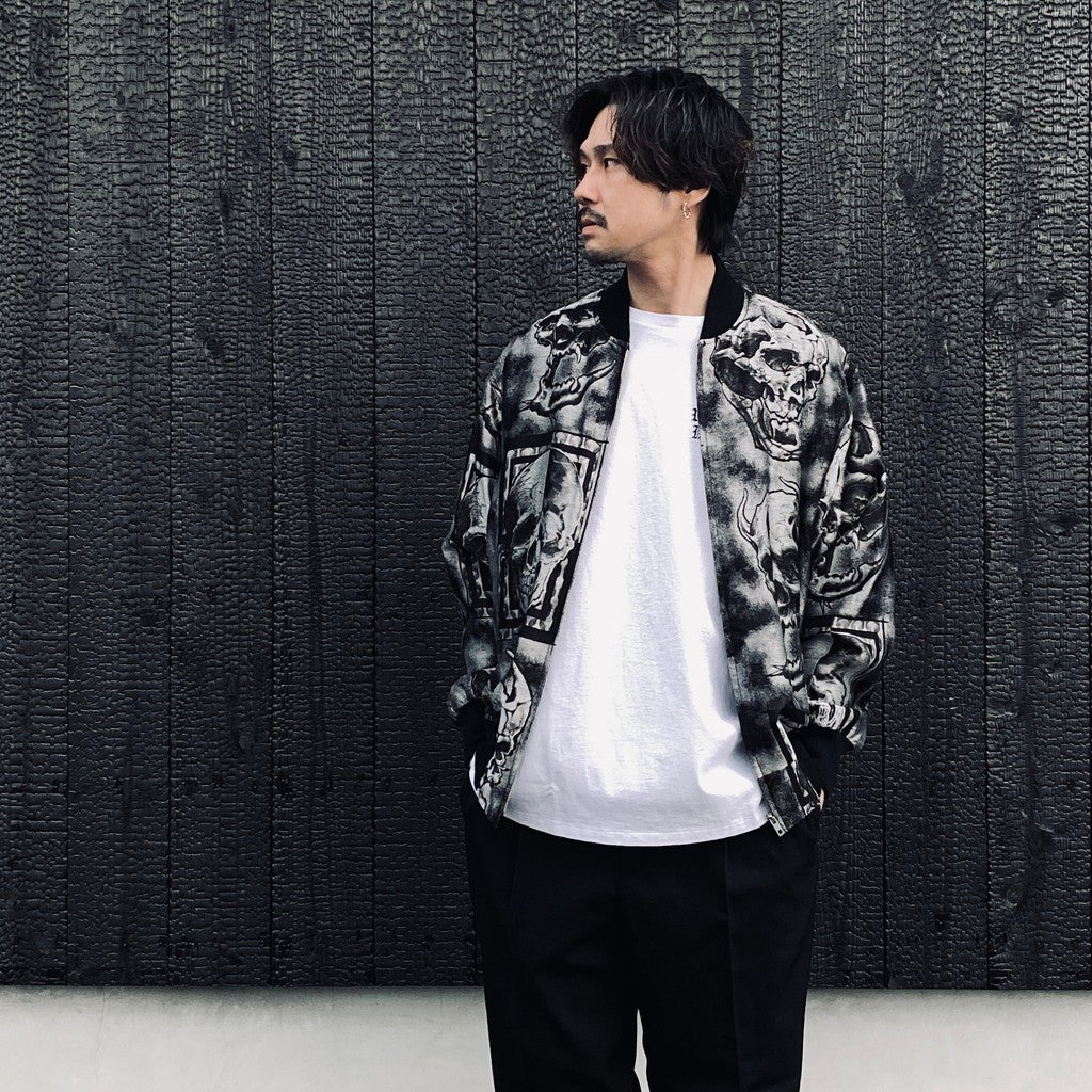 56 TATTOO STUDIO | 提花 SKA 外套#銀色 [56TS-WM-BL02]
