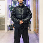 TECH 2WAY SYNTHETIC SKIN DOWN JACKET #BLACK [BW-41025W]