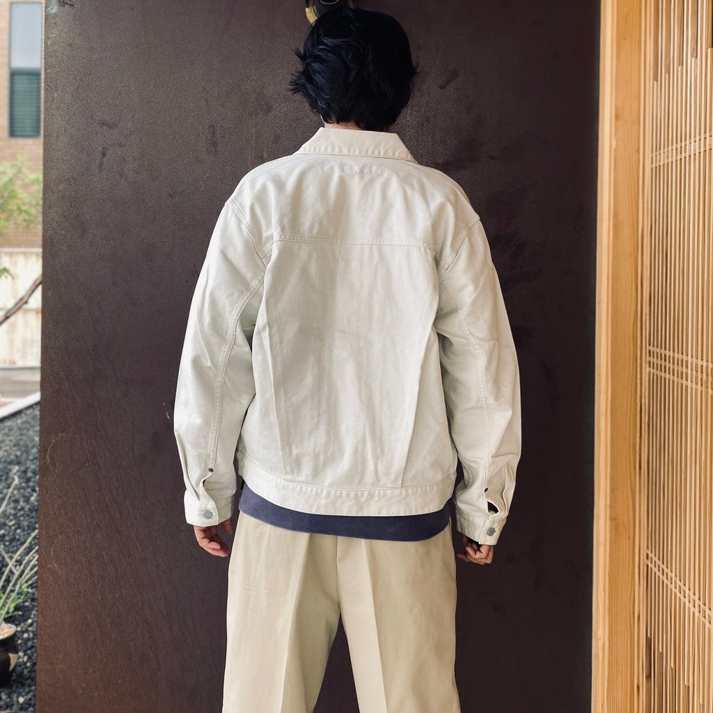 TRUCKER JACKET #IVORY [26FWE-WMO-BL05]