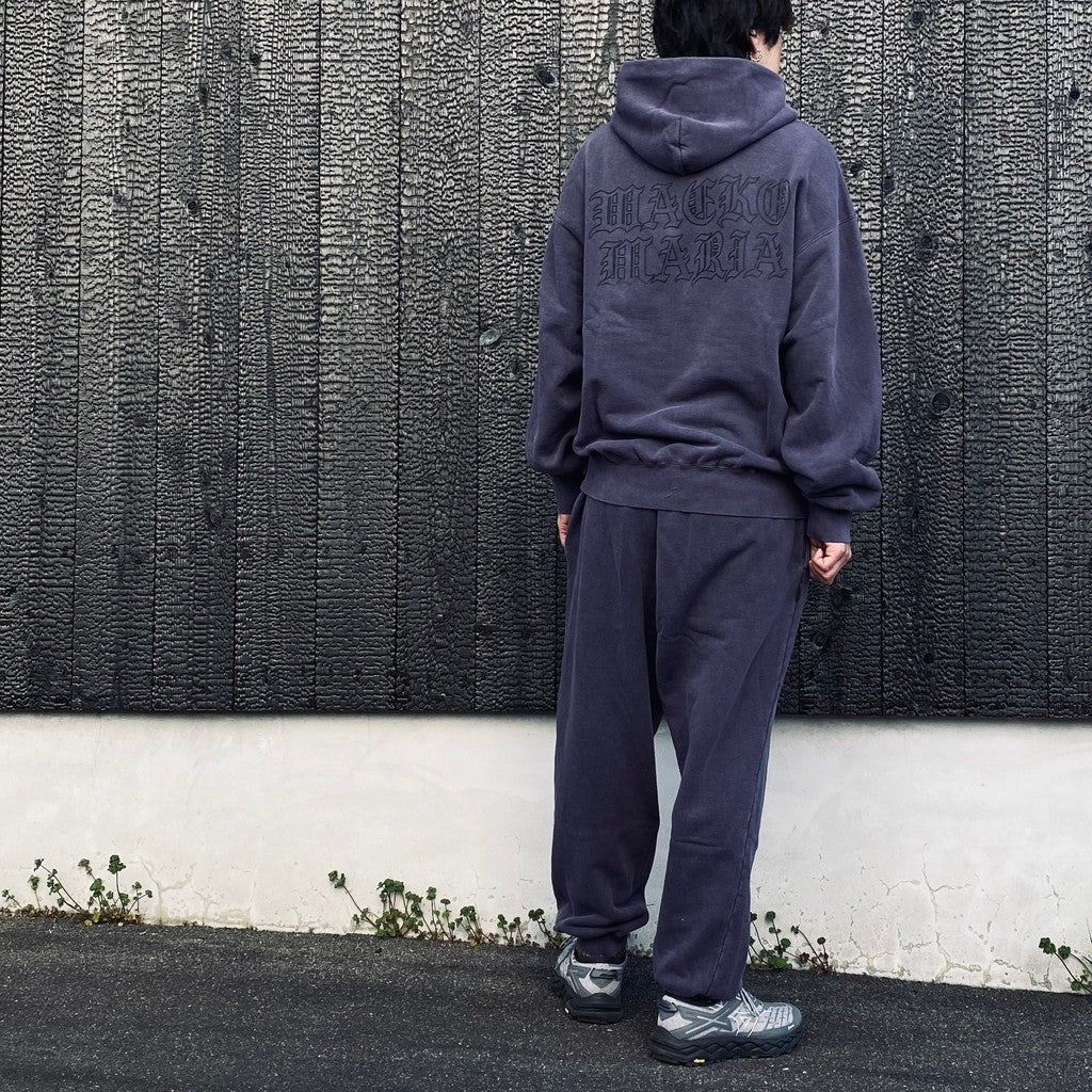 WASHED MIDDLE WEIGHT PULLOVER HOODED SWEAT SHIRT #PURPLE [26SS-WMC-SS05]