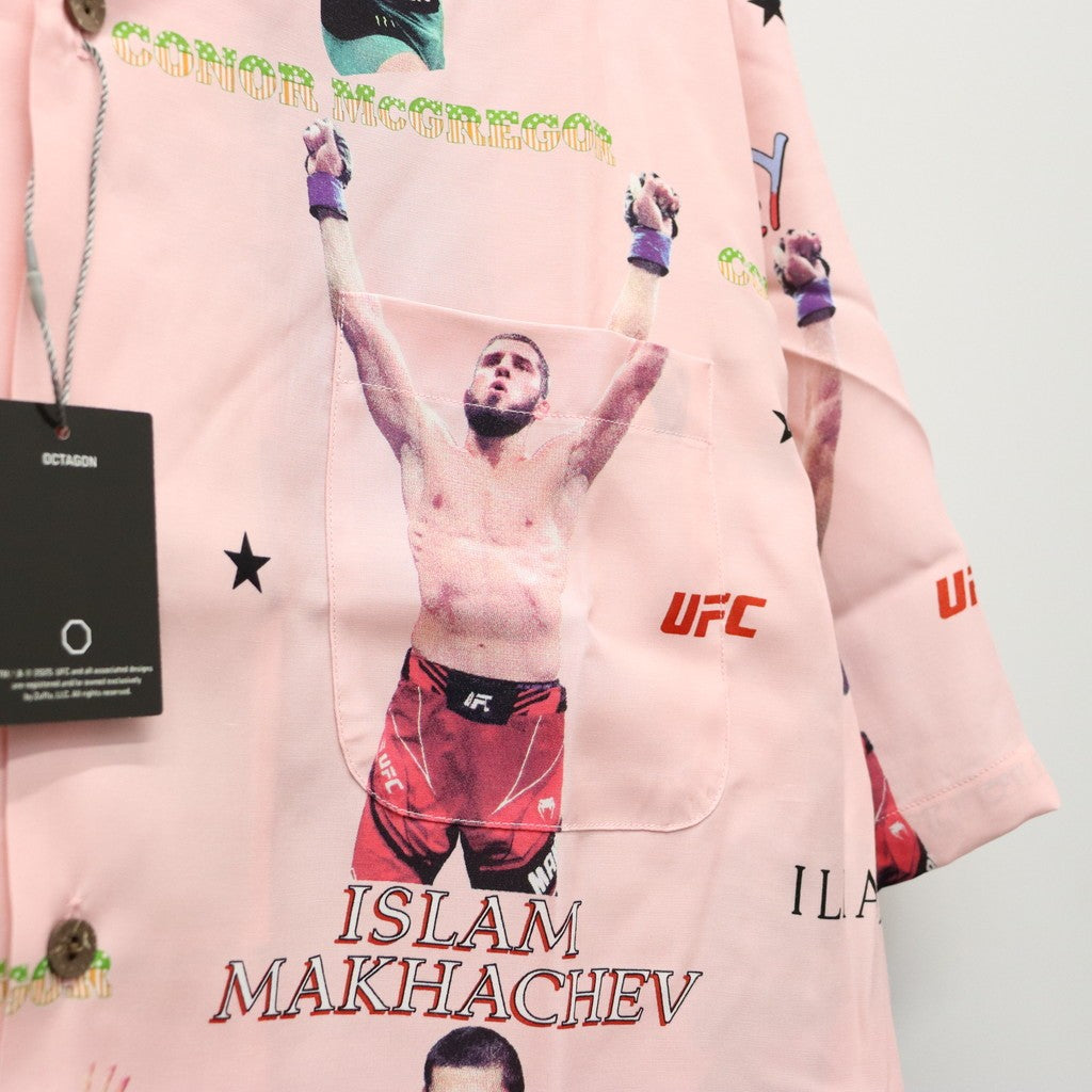 UFC | S/S HAWAIIAN SHIRT ( TYPE-1 ) #PINK [UFC-WM-HI01]