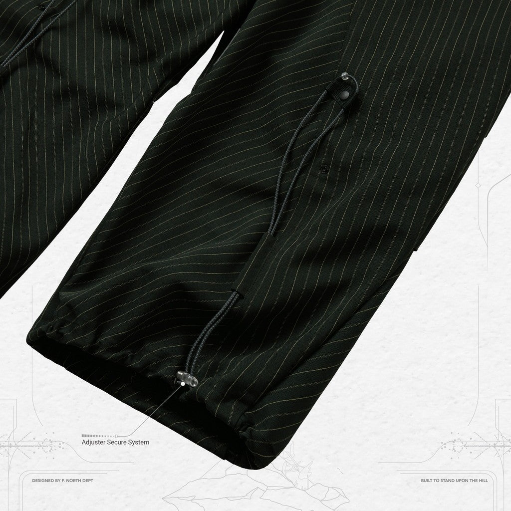 "TR-P01" SOFTBOX 條紋褲 #綠色 [GOOPI-24SS-AUG-02]