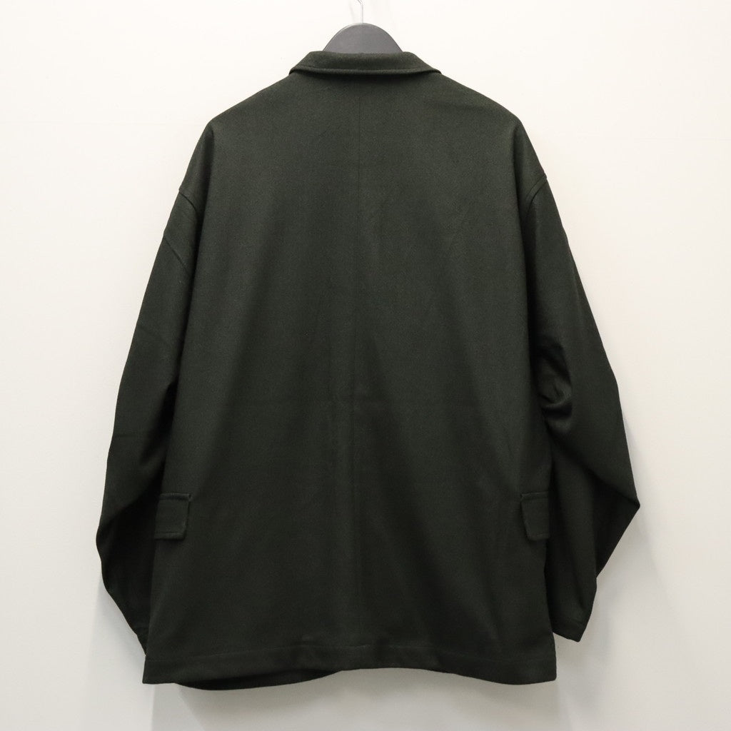 TECH LOOSE 2B JACKET FLANNEL #D.OLIVE [BJ-32026W]
