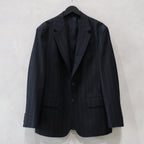 SINGLE BREASTED JACKET ( TYPE-8 ) &amp; TROUSERS #BLACK/GRAY STRIPE [24FW-WMO-SU08 / 24FW-WMP-TR23]