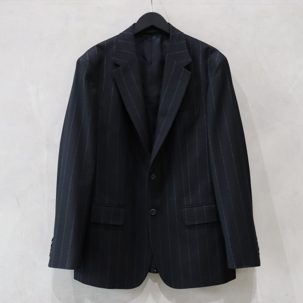 SINGLE BREASTED JACKET ( TYPE-8 ) &amp; TROUSERS #BLACK/GRAY STRIPE [24FW-WMO-SU08 / 24FW-WMP-TR23]