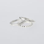 三重尖刺戒指 #銀色 [XOR096]