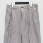 DOUBLE PLEATED CHINO TROUSERS #GRAY [25SS-WMP-PT13]