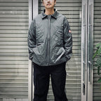 QUILT ZIP JACKET #CHARCOAL [CES26JK10]