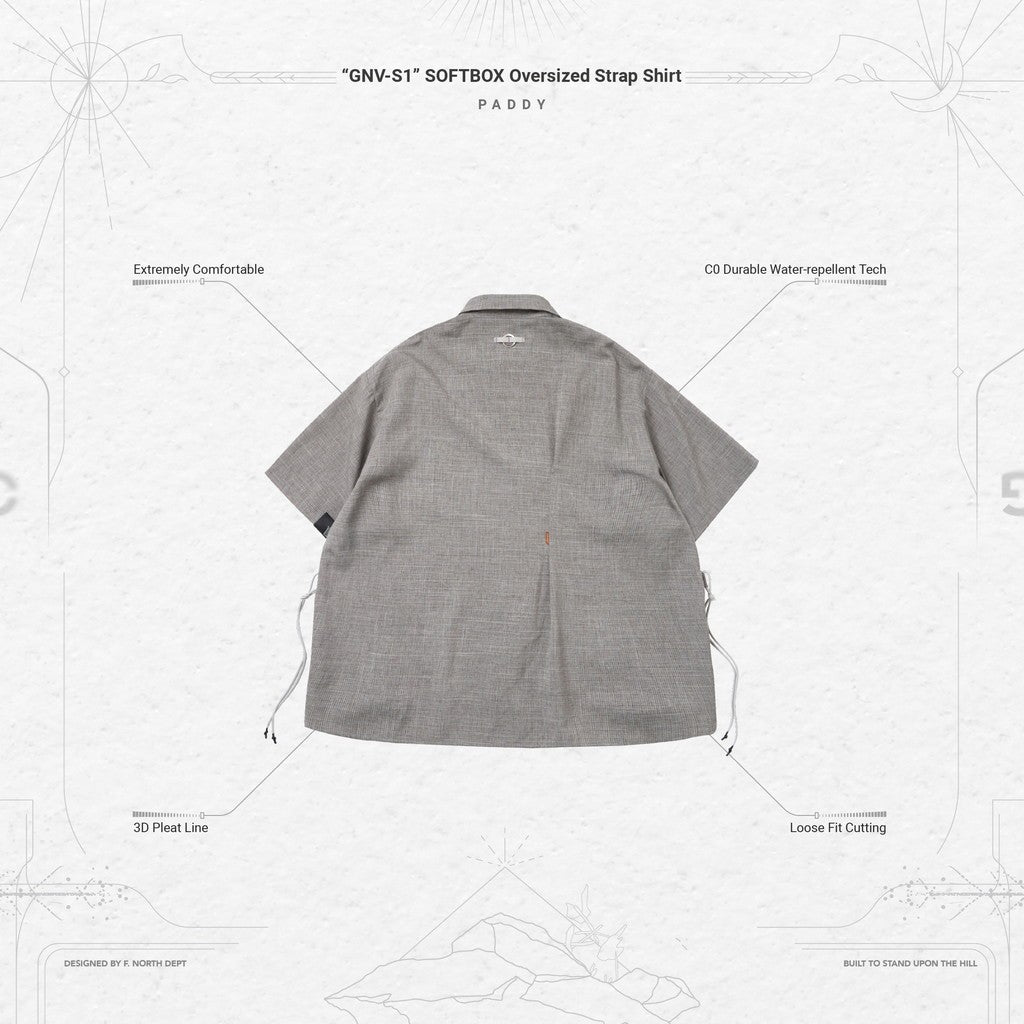 「GNV-S1」 SOFTBOX Oversized Strap Shirt #PADDY [GOOPI-24SS-APR-03]