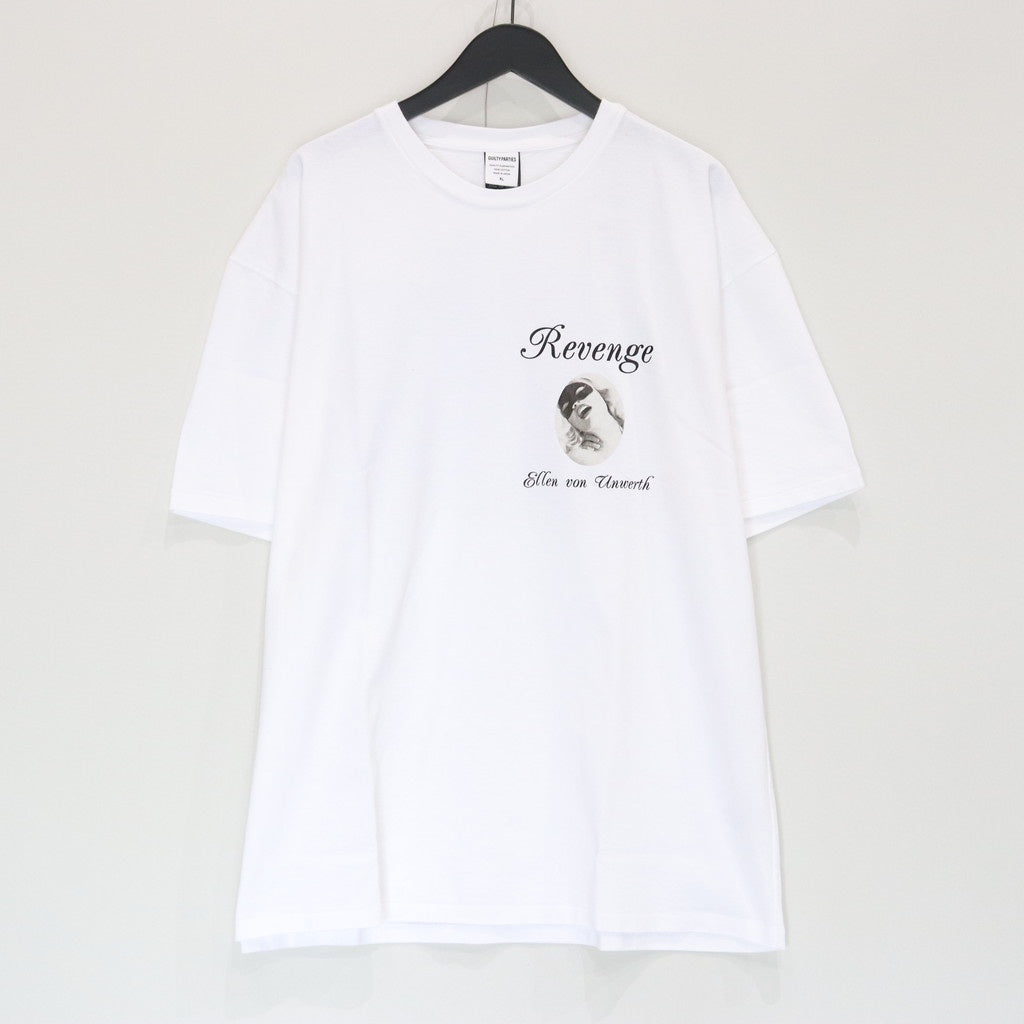 ELLEN VON UNWERTH | WASHED HEAVY WEIGHT CREW NECK T-SHIRT ( TYPE-2 ) #WHITE [EVU-WM-WT02]