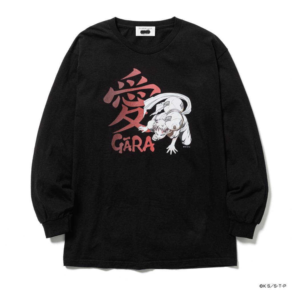 NARUTO | 「GARA」 L/S TEE #BLACK [25SS-FSxNARUTO-02 / FS1699]