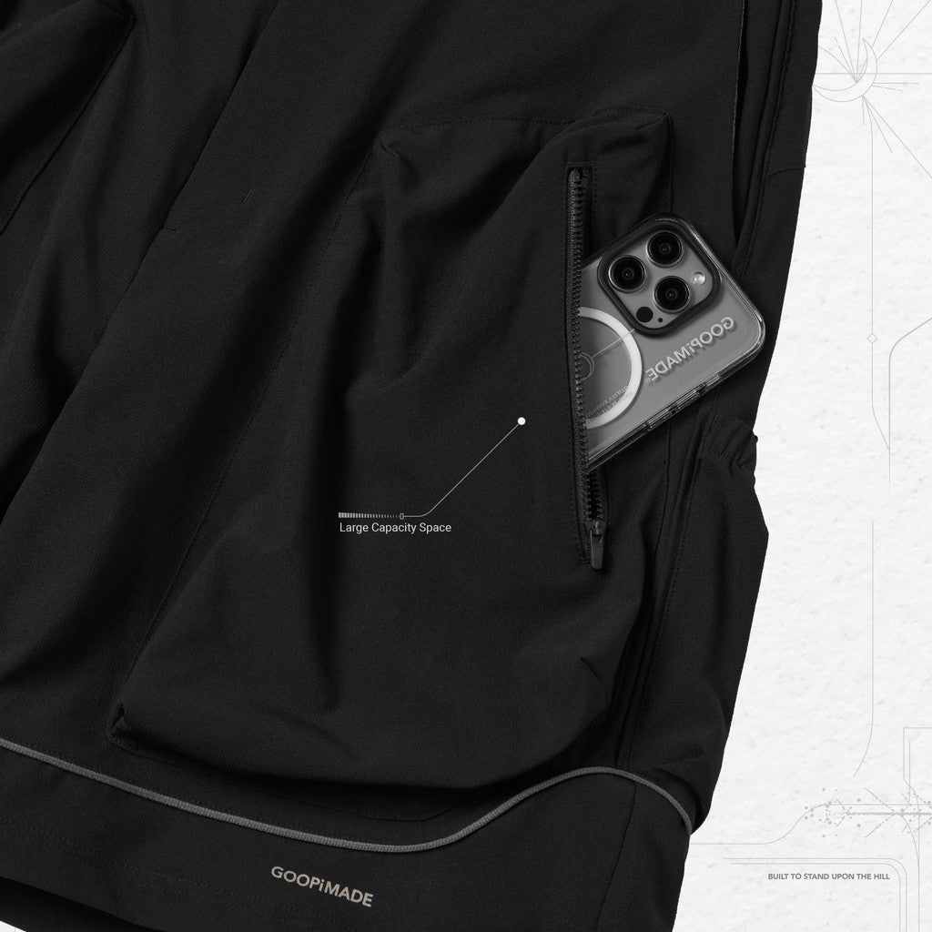 "LM-S01" G-輕便實用短褲 #SHADOW [GOOPI-24SS-AUG-01]