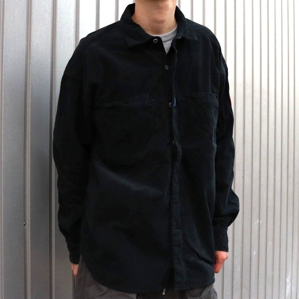 OVERDYE CORD DESIGN BIG SHIRT #CHARCOAL [CES28SH03] – cocorozashi