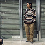 腰部束褲 #米色 [P2464303]