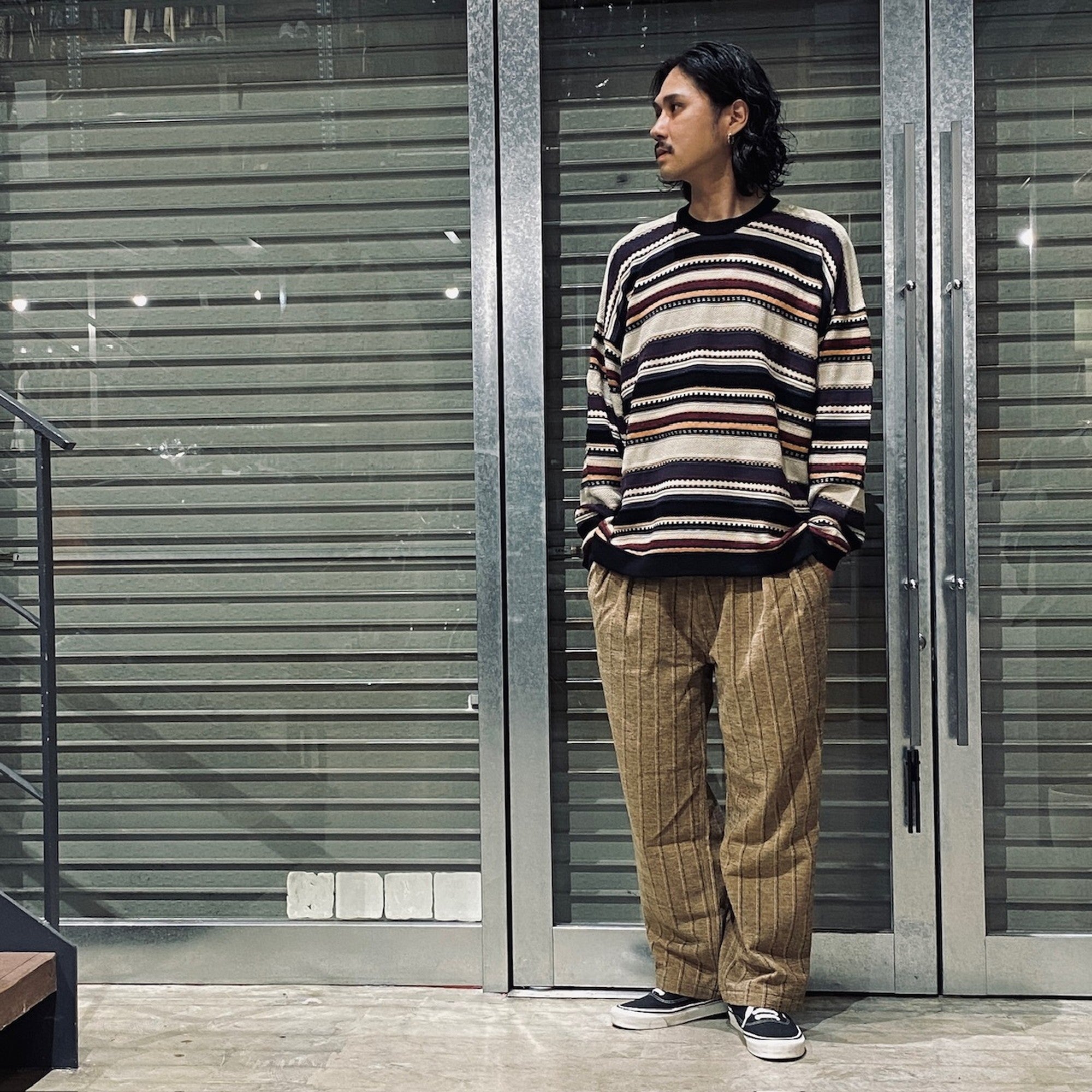 腰部束褲 #米色 [P2464303]