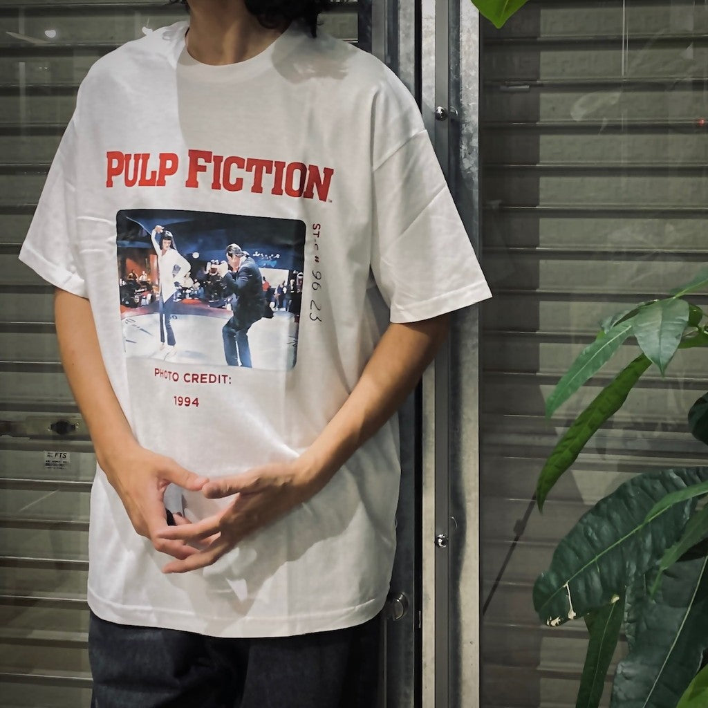 PULP FICTION | CREW NECK T-SHIRT ( TYPE-4 ) #WHITE [PF-WM-TEE06]
