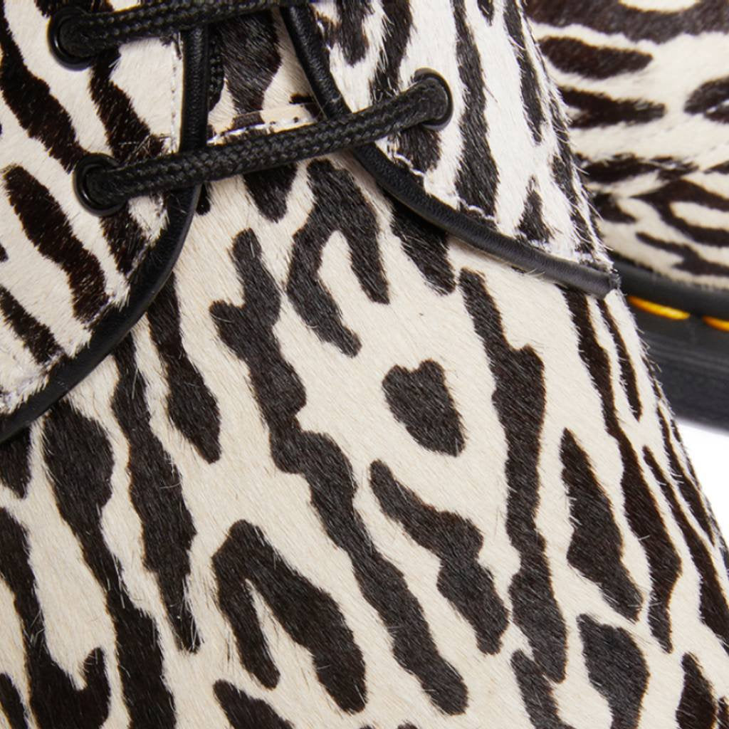 馬丁博士 | 豹紋三眼鞋 #白色 [DRMARTENS-WM-SH02]